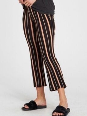 Billabong Sun Down Stripe Crop Flare Pants Small